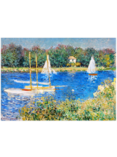 Monet The Seine at Argenteuil - Art Print